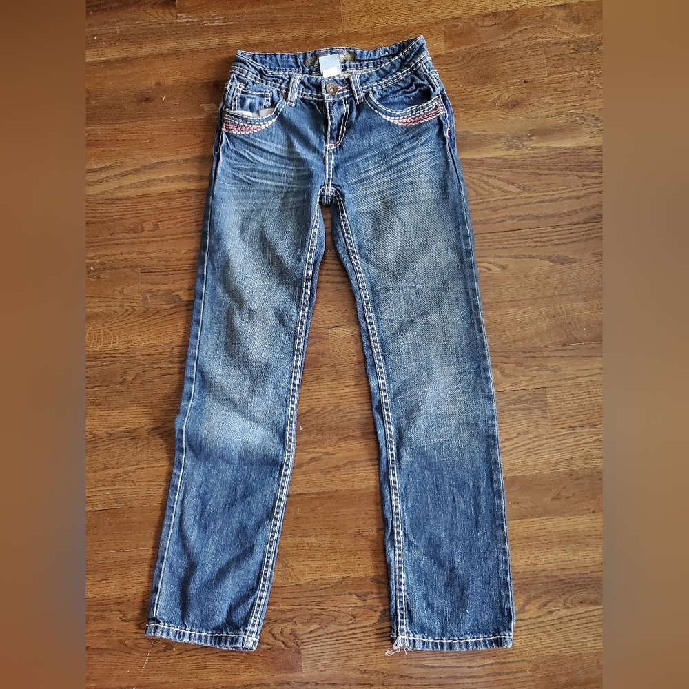 UPROAR Girls 10R thick stitch jeans